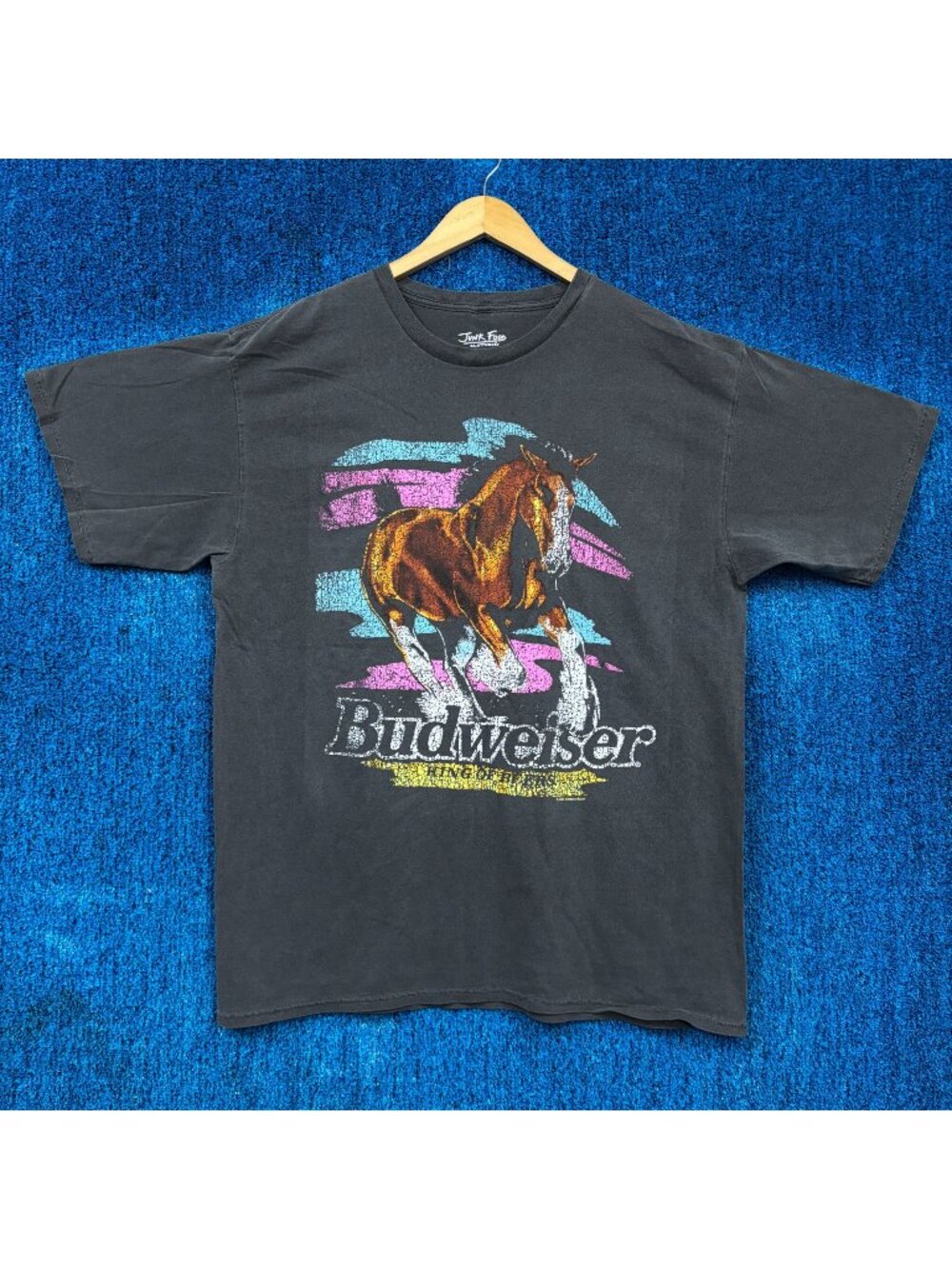 Budweiser Clydesdale King of Beers Wild Horse Oversize Tee L